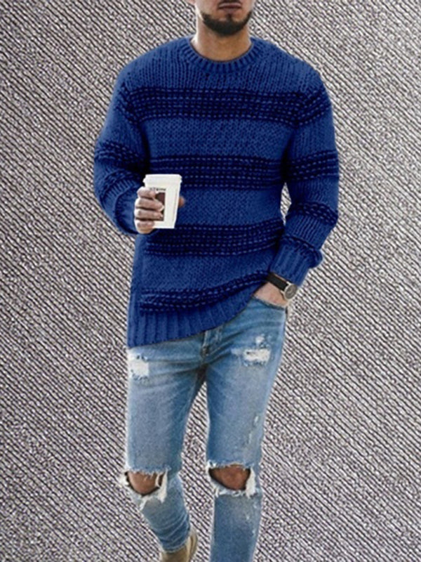 Meade Striped Crew Sweater