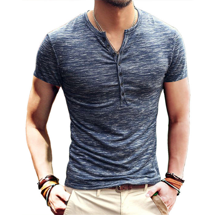 Buford Short Sleeve Slub Henley