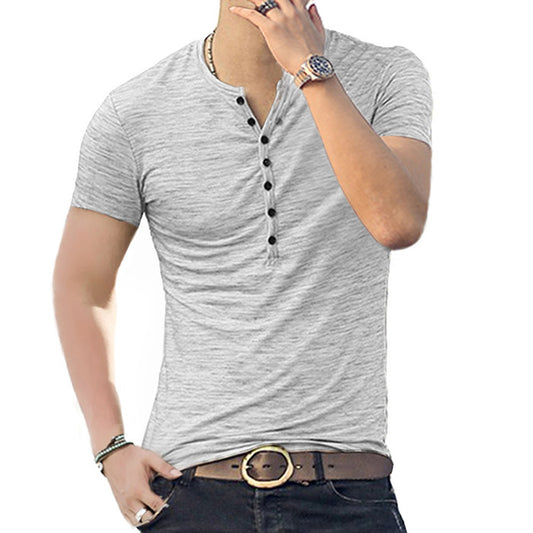 Buford Short Sleeve Slub Henley