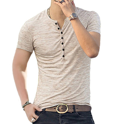 Buford Short Sleeve Slub Henley