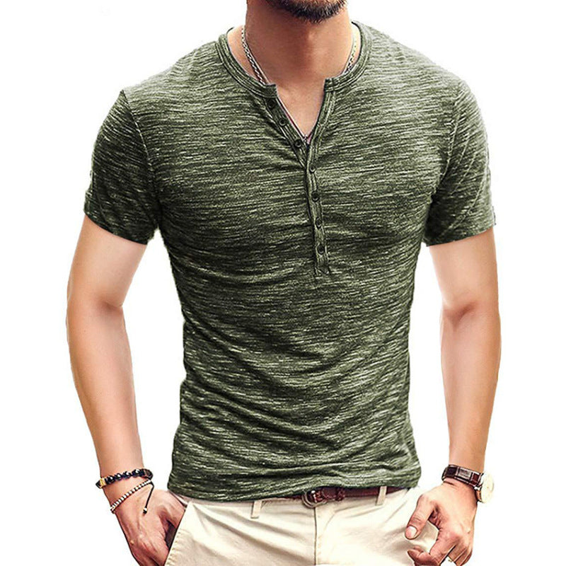 Buford Short Sleeve Slub Henley