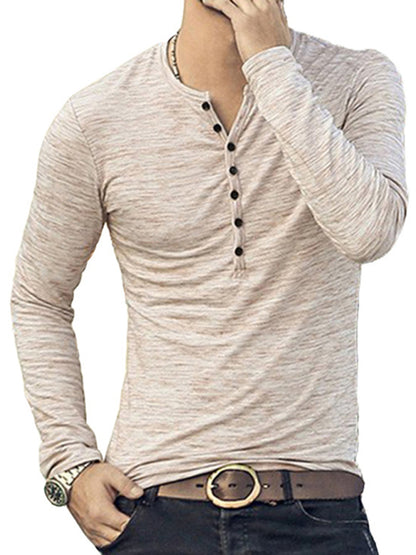 McLellan Long Sleeve Slub Henley