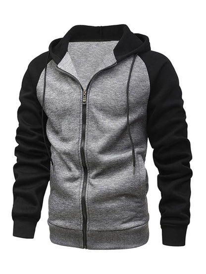 Stuart Full-Zip Contrast Hoodie