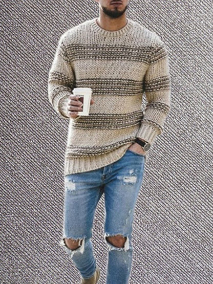Meade Striped Crew Sweater