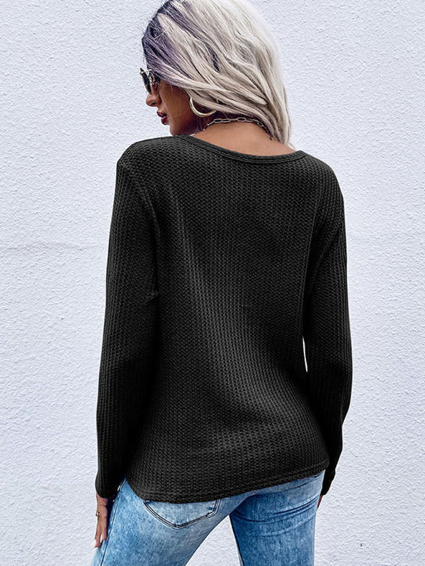 Women's Morgan Casual Waffle Knit
